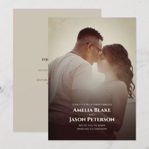Invitation Photo personnelle Mariage simple