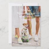 Invitation Photo Pet Funny Couple Engagement Party (Devant)