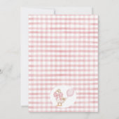 Invitation Photo Pink Bow One Silly Goose 1er anniversaire (Dos)