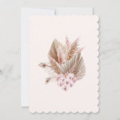 Invitation Photo Pink Little Fleur sauvage 1er anniversaire (Dos)