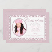 Invitation photo Pink Reflection (Devant / Derrière)