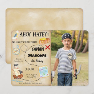 Invitation photo pirate