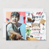 Invitation Photo Pirate fête d'anniversaire (Devant)