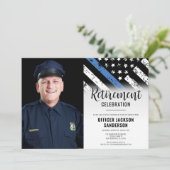 Invitation Photo Police Police Service Retraite (Debout devant)