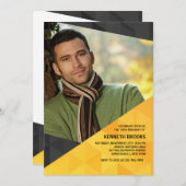 Invitation photo polygonale (Devant / Derrière)