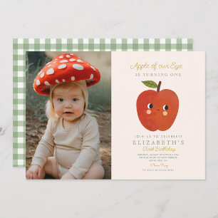Invitation Photo « Pomme de nos yeux » pour un premier annive