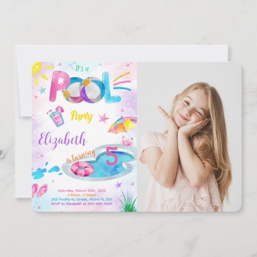 Invitation Photo Pool (Devant)