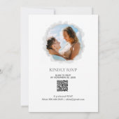 Invitation *~* Photo Poppy - RSVP - Mariage FLORAL QR (Dos)
