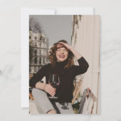 Invitation photo pour 40e anniversaire (Dos)