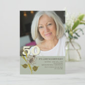 Invitation photo pour 50e anniversaire (Debout devant)