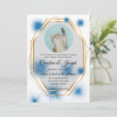 Invitation Photo pour animaux de compagnie pour Mariage avec (Debout devant)
