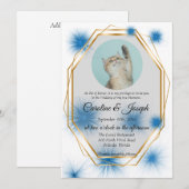 Invitation Photo pour animaux de compagnie pour Mariage avec (Devant / Derrière)
