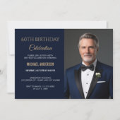 Invitation photo pour la célébration de 60 ans (Devant)