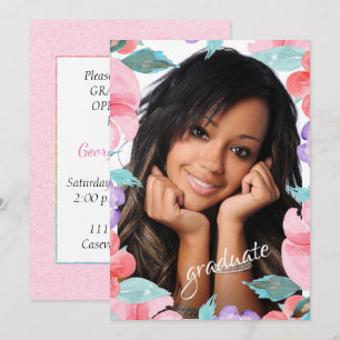 Invitation photo pour la fête de fin d'études