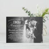 Invitation photo pour la fête du 30e anniversaire  (Debout devant)