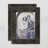 Invitation photo pour la fête du 50e anniversaire (Devant / Derrière)