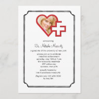 Invitation photo pour la remise des diplômes Médic