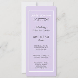 Invitation photo pour la rencontre avec bébé/Bienv