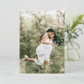 Invitation Photo Pour La Superposition De Vellum (Debout devant)