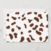 Invitation photo pour l'anniversaire de la cow-gir (Dos)