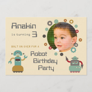 Invitation photo pour l'anniversaire de la fête de