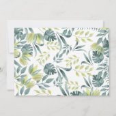 Invitation photo pour l'anniversaire de la jungle (Dos)