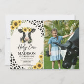 Invitation photo pour l'anniversaire de la Vache S (Devant)