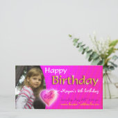 Invitation photo pour l'anniversaire de Megan | Co (Debout devant)