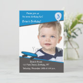 Invitation photo pour l'anniversaire de Skateboard (Debout devant)