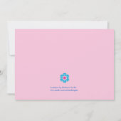 Invitation photo pour l'anniversaire des Fleurs de (Dos)