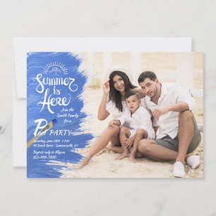 Invitation photo pour l'arrivée de l'été
