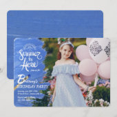 Invitation photo pour l'arrivée de l'été (Devant / Derrière)