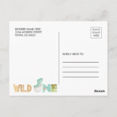 Invitation photo pour le 1er anniversaire de dinos (Dos)