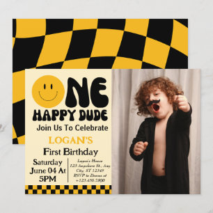 Invitation photo pour le 1er anniversaire de One H