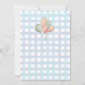 Invitation photo pour le 1er anniversaire de One L (Dos)