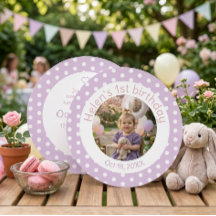 Invitation photo pour le 1er anniversaire de Polka