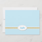 Invitation photo pour le 2e anniversaire de lapin (Dos)