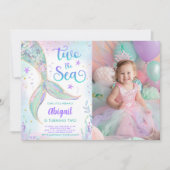 Invitation photo pour le 2e anniversaire de Two th (Devant)