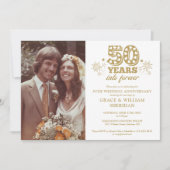 Invitation Photo pour le 50e anniversaire du Mariage (Devant)