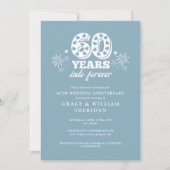 Invitation Photo pour le 60e anniversaire du Mariage (Devant)