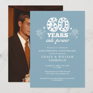 Invitation Photo pour le 60e anniversaire du Mariage