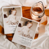 Invitation photo pour le premier anniversaire