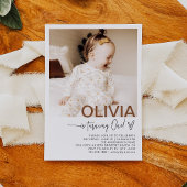 Invitation photo pour le premier anniversaire