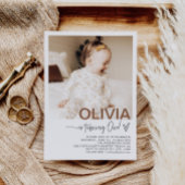 Invitation photo pour le premier anniversaire