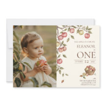 Invitation Photo pour le Premier Anniversaire Appl