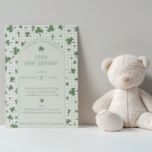 Invitation photo pour le premier anniversaire au t