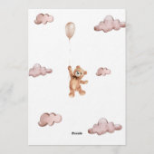 Invitation photo pour le premier anniversaire de B (Dos)