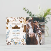 Invitation photo pour le premier anniversaire de C (Debout devant)