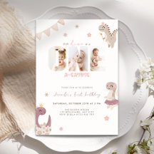Invitation photo pour le premier anniversaire de f
