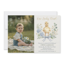 Invitation photo pour le premier anniversaire d'un